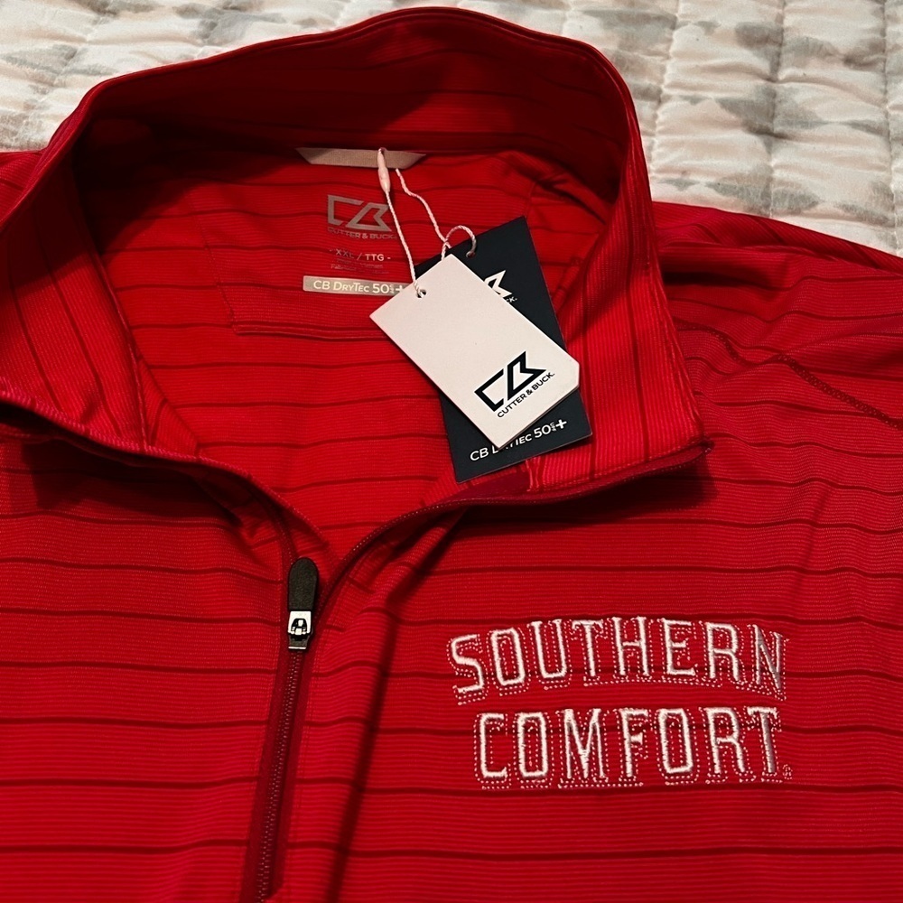 Cutter & Buck golf pullover NWT. 3/4 zip in front.Cutter Buck Dry Tech 50 - Picture 3 of 5